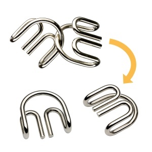 DJ08463-Joc de logica Crazix 6 jocuri metalice