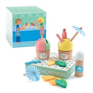 Variante de preparat inghetata cu jocul de rol Gelateria de la Djeco