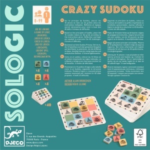 DJ08488- Joc de concentrare și gândire logică Crazy Sudoku, Djeco