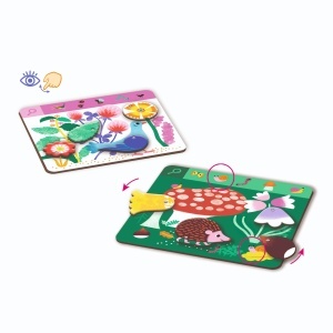 Set complet 'Caută și găsește' realizat din carton FSC®, pentru copii de vârstă preșcolară