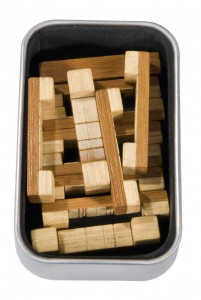Fr_17322-Joc logic IQ 3D puzzle in cutie metalica, Fridolin