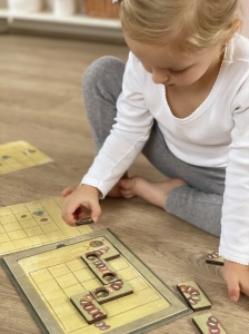 Magnetic Game Caterpillar - joc educativ cu omiduțe magnetice pentru copii