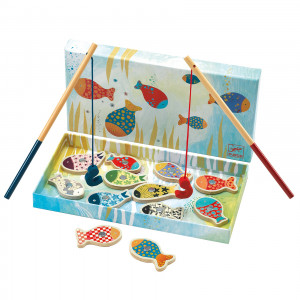 DJ01650 - Joc Montessori de pescuit magnetic pentru copii, Djeco
