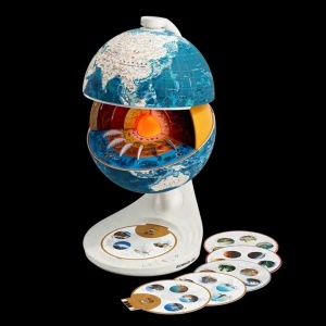 TB_160232-Lumină internă glob Pământ – miezul planetei simulat vizual, TopBright
