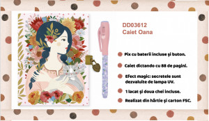 DD03612-Jurnal pentru copii cu pix invizibil si pagini decorate, Djeco