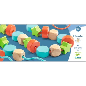 DJ06160 - Activitate Montessori mărgele de înșirat, Djeco