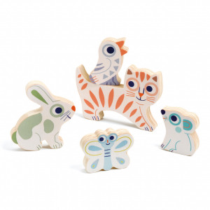 DJ06121 Puzzle lemn pentru un an Djeco