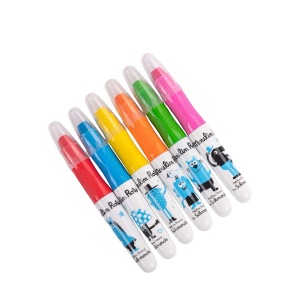 Creioane multi‑suprafete neon pe geam – efect acuarelă