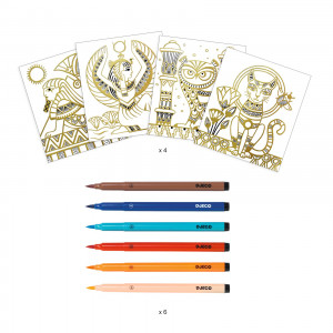 DJ09476-Kit creativ de colorat Egipt, Djeco
