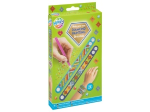 Set creativ DIY, Bratari cu strasuri, Diamond painting, verde(Verde) Verde