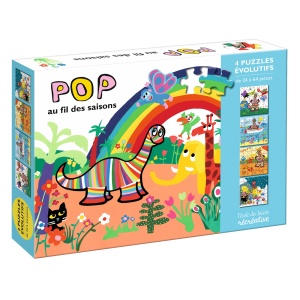 Set puzzle-uri evolutive – Pop de-a lungul anotimpurilor, Ecole des loisirs, Moulin Roty