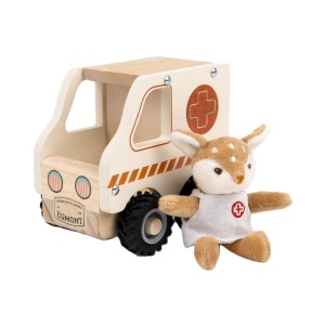 Ambulanța din Lemn cu Figurină Egmont Toys
