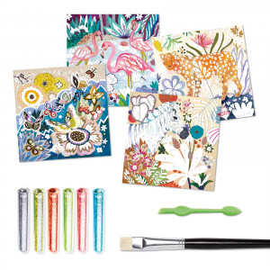DJ09509-Kit creativ gradina exotica cu sclipici Tropico, Djeco