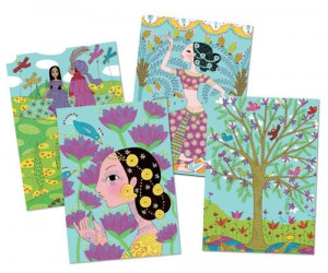 DJ08642 - Kit atelier creativ Oriental cu carioci, planșe și instrucțiuni pas cu pas, Djeco