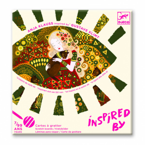 DJ09374-Joc creativ de razuit Inspired by Gustave Klimt Zeite aurite, Djeco