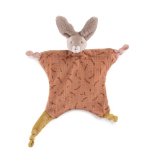MR_678016 Comforter, jucarie bebe senzoriala Iepuras argila, Moulin Roty