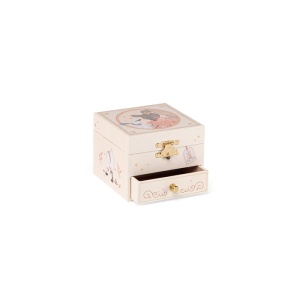 MR_667105- Cutie de bijuterii roz cu sertar si mecanism muzica, Moulin Roty