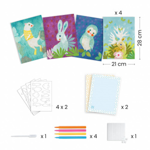 DJ00082 Joc creativ de decorat cu hartie absorbanta Djeco