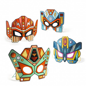 DJ07924-Creeaza 4 masti de super roboti,  Djeco