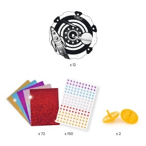 Kit creativ Djeco titirezi spatiu  pentru copii