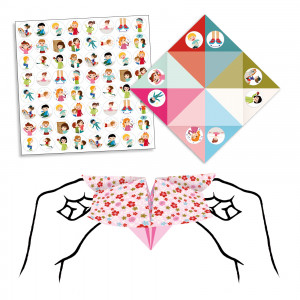 DJ08773-Autocolante tematice pentru personalizarea origami ,Djeco