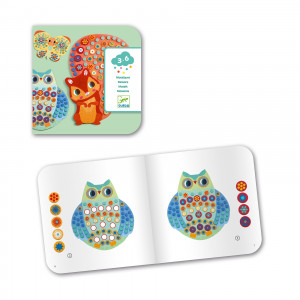 DJ08897- Planșe decorate cu piese mozaic multicolore, Djeco