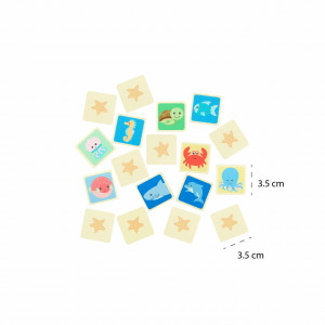 OTT25044_Joc de memorie din lemn cu vietatiile marii, Orange Tree Toys 