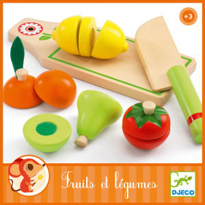 DJ06526-Fructe si legume din lemn, cu scai, Djeco