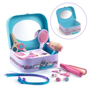 Lily Hairdressing - trusă portabilă de coafură cu accesorii pentru micii stiliști