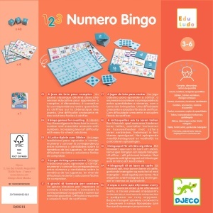 Set de 4 jocuri Bingo pentru copii 3–6 ani, cu tematică jucării