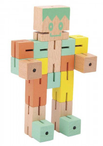 Fr_17341-Test IQ Puzzle 3D din lemn de bambus Boy, Fridolin