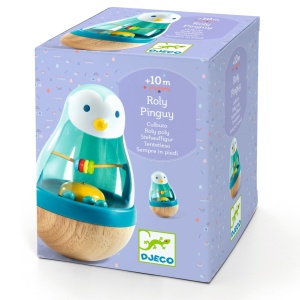 DJ06407-Pinguin hopa-mitică Djeco cu bile și sunete, Djeco