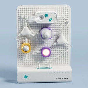 Kit educațional Smart Circuit pentru copii 8+, cu peste 120 experimente electrice.