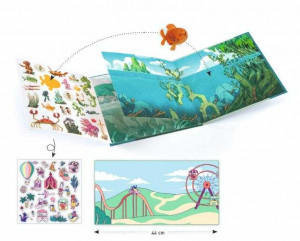 DJ08953-Planse cu stickere repozitionabile Aventuri pe mare, Djeco