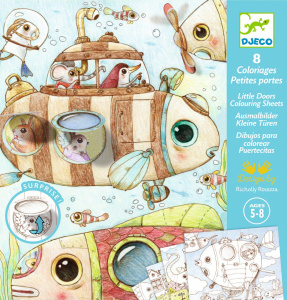 DJ09684 Joc de colorat cu surprize Djeco