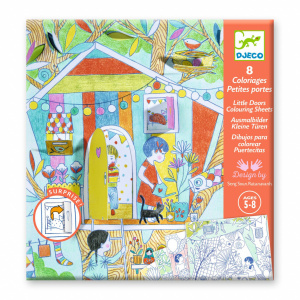 DJ09683 Planse de colorat cu surprize si efect 3D Djeco