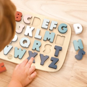 Speedy Monkey alfabet puzzle – 26 litere colorate