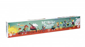 LJ_PZ345U-Puzzle gigant Drumul lung cu bicicleta, Londji