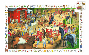 DJ07454-Puzzle interactiv cu cai si chenar, Djeco