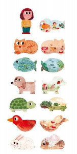LJ_PZ003U-Puzzle Animale de companie, Londji