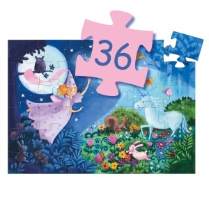 DJ07225-Puzzle colorat Zana si Unicornul, Djeco 