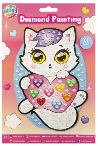 Set creativ diamond painting cu strasuri mari, A5(Pisica) Pisica