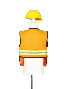 Vestă portocalie, cască, ciocan si clește - set constructor copii Souza
