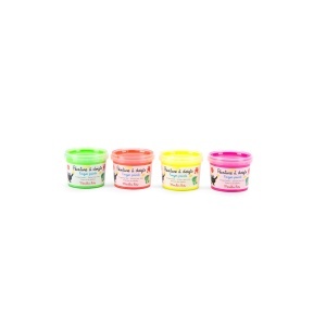Set 4 tuburi vopsea fluorescentă pentru deget