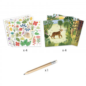DJ09375-Set transfer Un moment in timp Inspired by Le Douanier Rousseau, Djeco