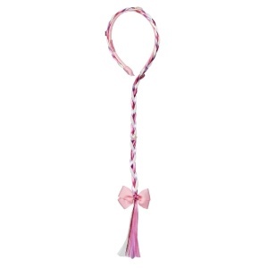 Bentiță roz pentru păr, accesoriu elegant cu fundiță, ideal pentru copii.