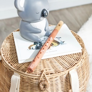 Fluier colorat din lemn pentru copii - Speedy Monkey