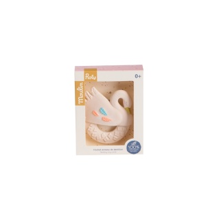 Inel de dentitie din cauciuc natural lebada, Moulin Roty