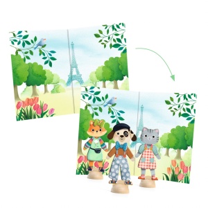 DJ09849 - Planse ilustrate cu turnul eiffel si peisaje din Paris, Djeco