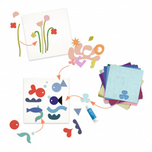 DJ09019-Joc creativ colaj Little papers, Djeco